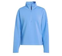 adidas Women's Sudadera con Cremallera hasta el Pecho Soft Lux, Blue Fusion, L