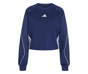 adidas Women's Sudadera de Cuello Redondo Stadium 3 Stripes