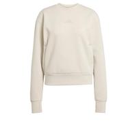 adidas Women's Sudadera Designed-for-Training Warm-Up Crewneck, Beige, M