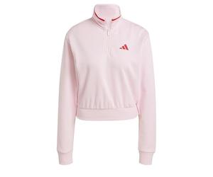 adidas Women's Sudadera Essentials Color Pop French Terry Crop Quarter-Zip