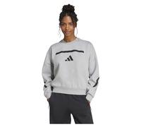 adidas Women's Sudadera Z.N.E., Medium Grey Heather, S
