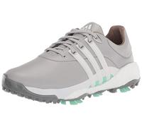 adidas Women's TOUR360 22 Golf Shoes, Grey Two/Footwear White/Pulse Mint, 9