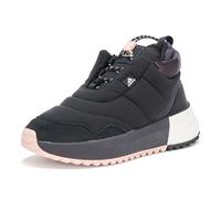 adidas Women's X_PLRBOOST Puffer Sneaker, Black/Aurora Black/White, 8