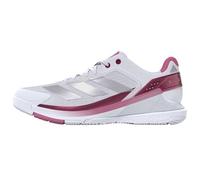 adidas Women's Zapatilla de pádel Crazyquick Boost, Cloud White/Silver Metallic/Lucid Pink, 38