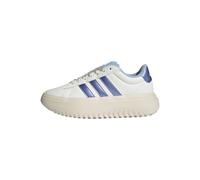 adidas Women's Zapatilla de Plataforma Grand Court, Off White/Blue Spark Met. / Wonder White, 37 1/3