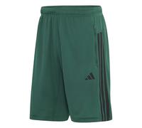 adidas Hombre Workout Essentials Base 3-Stripes Pique Short 9Inch Shorts, Collegiate Green/Black, XL