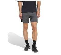 adidas Workout Essentials Base - Pantalón Corto de piqué de 3 Rayas para Hombre, 17,78 cm, Talla 2XL, Color Gris y Negro