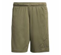 adidas Hombre Workout Essentials Base Pique Big Logo Short Shorts, Olive strata, S 7 Inch