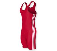 adidas Wrestling 3 Stripes Singlet - Red/White - XLarge