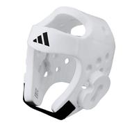 adidas WT Taekwondo - Protector de Cabeza de Espuma para Artes Marciales, Unisex Adulto, Color Blanco, tamaño Medium