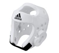 adidas WT Taekwondo - Protector de Cabeza de Espuma para Artes Marciales, Unisex Adulto, Color Blanco, tamaño Medium