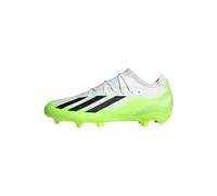 adidas X Crazyfast.3 Firm Ground Boots, Botas de fútbol Unisex Adulto, Cloud White/Core Black/Lucid Lemon, 45 1/3 EU
