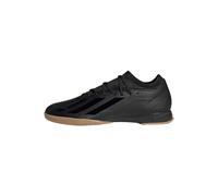 adidas X Crazyfast.3 Indoor Boots, Botas de fútbol Unisex Adulto, Core Black/Core Black/Core Black, 46 EU
