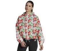 Adidas X Marimekko Flor Windbreaker Windbjacke Chaqueta con Capucha Flores