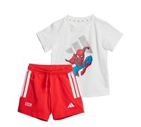 adidas X Marvel Spider-Man tee Set Kids Trajes, White Grey Two, 3-6 Meses Unisex niños