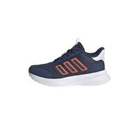 adidas X_plrpath - Tenis Unisex para Correr para niños, Azul Oscuro Semi Impact Orange FTWR White, 38 EU