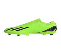 adidas X Speedportal.3 Firm Ground Soccer Shoe, Solar Green/Solar Red/Solar Yellow (Laceless), 5.5 US Unisex Big Kid