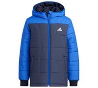 Adidas YK PADDED JKT Chaqueta unisex bebé, Tinley/Azufue/Blanco, 128 (7/8 años)