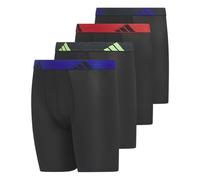 adidas Youth Microfiber 4-Pack Long Boxer Brief Ropa Interior de Hombres Niños (Pack de 4)
