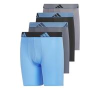 adidas Youth Microfiber 4-Pack Long Boxer Brief Ropa Interior de Hombres Niños (Pack de 4)