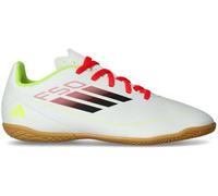 Adidas - Zapatilla de fútbol sala F50 Club IN Niño, Unisex, Ftwr White-Core Black-Solar Yellow, 5,5 UK