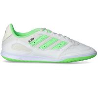Adidas - Zapatilla de fútbol sala Super Sala III Niño, Unisex, White-Lime Burst-Core Black, 3,5 UK