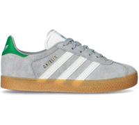 Adidas - Zapatilla Gazelle Niño, Unisex, Halo Silver-White-Green, 30 EUR