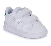 Adidas Zapatillas bebé unisex Advantage Court Two con cierre de velcro Blanco/Verde/Negro 23 1/2 EU