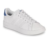 adidas Hombre Advantage Premium Leather Shoes, Cloud white/Cloud white/crew blue, 40 2/3 EU