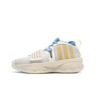 adidas Zapatillas de Baloncesto Blancas/Amarillo/Azul Hombre Señora 8, blanco, 40 EU