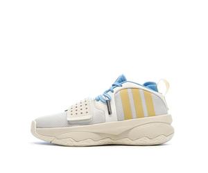 adidas Zapatillas de Baloncesto Blancas/Amarillo/Azul Hombre Señora 8, blanco, 40 EU