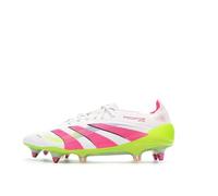 adidas - Zapatillas de fútbol blanco/rosa para hombre Predator Elite SG
