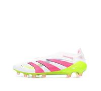 adidas - Zapatillas de fútbol, color blanco y rosa para hombre, predator Elite LL AG, blanco, 44 EU