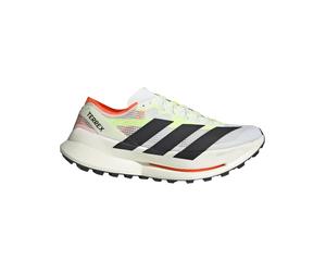 Adidas - Zapatillas de trail - Terrex Agravic Speed Ultra 2 M Cloud White/Core Black/Semi Impact Orange - Talla 9,5 UK - Blanco Blanco 9.5 UK