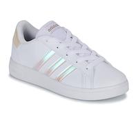 adidas Grand Court Lifestyle Lace Tennis Shoes, Zapatillas de Tenis Unisex niños, Cloud White Iridescent Cloud White, 31 EU
