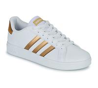 adidas Grand Court Sustainable Lace Shoes, Zapatillas, Cloud White/Cloud White/Matte Gold, 34 EU
