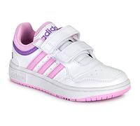 adidas Hoops Lifestyle Basketball Hook-and-loop Shoes, Zapatos Unisex niños, Cloud White Lilac Violet Fusion, 35 EU
