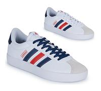 adidas Hombre VL Court Shoes, Cloud White/Navy Blue/Better Scarlet, 44 EU
