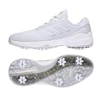 adidas Zapatos de golf Zg23 Vent Spiked para hombre, Gris Blanco Plata Metálico, 41 1/3 EU