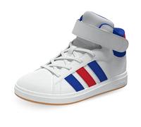 Adidas Zapatos Grand Court Mid K Código JP8876 Blanco Niños, Blanco Azul Rojo, 28 EU