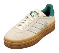 adidas Zapatos multideportivos para mujer para exteriores, Verde crema, plateado metálico, 6.5