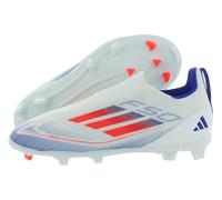 adidas Zapatos unisex F50 League sin cordones Firm/Multi-Ground, Calzado Blanco Solar Rojo Lucid Azul Blanco, 42 EU