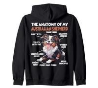 Adiestramiento Canino Perro Pastor Australiano Deporte Sudadera con Capucha