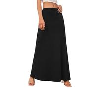 Adigaber Mujer Falda Bohemia Playa Larga Falda Elástica Cintura Alta Maxi Yogo Faldas