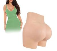 Adima Bragas De Silicona con Vagina Falsa, Levantador De Glúteos Y Moldeador, Bragas Masculinas A Femeninas con Vagina Falsa para Crossdresser,Wheat(Upgrades)