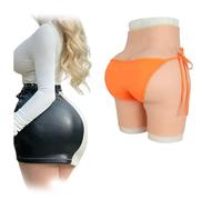 Adima Bragas de Silicona para Crossdresser con Relleno en glúteos, Shorts moldeadores de Control, bóxer Tipo Gaff para Ocultar, de Hombre a Mujer, para Cosplay,Asian Yellow,Upgrade