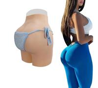 Adima Bragas de Silicona realistas, Moldeadoras de Cadera, Pantalones Cortos de Control para Personas transgénero, potenciador de glúteos Falsos, Ropa Interior Sissy,Color1,Upgrade