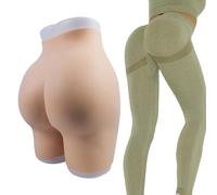 Adima Bragas Moldeadoras De Cuerpo De Silicona Transpirables, con Abertura En La Entrepierna, Caderas Falsas Y Levanta Glúteos, Ideales para Cosplay O Drag Queen,White (1.2cm)