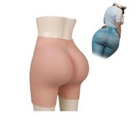 Adima Braguitas de Silicona, Almohadillas Falsas para el Trasero, Ropa Interior para travesti, Pantalones realzadores de Cadera para Drag Queen transgénero,Tan,M1