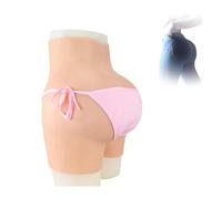 Adima Braguitas de Silicona para Crossdresser, Caderas de Hombre a Mujer Realzadores de Almohadillas Que ocultan los bóxers Gaff para Personas transgénero,Marrón,Upgrade